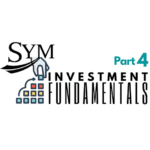 Logo for SYM Investment Fundamentals Part 4. The image depicts the word "SYM" with a stylized hand placing multicolored blocks in a stack formation, symbolizing building investments, beside the text "Investment Fundamentals Part 4.