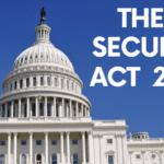 Image of the U.S. Capitol building against a clear blue sky with the text "THE SECURE ACT 2.0" written on the right side.