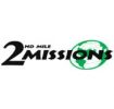 A logo featuring the text "2nd Mile Missions" in black. The word "Missions" is superimposed over a green and white globe graphic on the right side, emphasizing a global outreach theme.