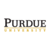 The image displays the Purdue University logo with "Purdue" in large black font and "University" below it in smaller gold font. The text is centered on a white background.