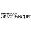 Logo of the event "Indianapolis Great Banquet." The text is styled in a classic, serif font with "INDIANAPOLIS" in all caps and smaller font size above "GREAT BANQUET" which is in larger, prominent letters. The background is white and the text is black.