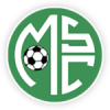 A circular logo featuring a green background with white stylized lettering "MC" intertwined. The "M" has a black and white soccer ball embedded in its center. The logo is outlined with a black and white border.