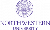 The image features the seal of Northwestern University with the text "NORTHWESTERN UNIVERSITY" in capital letters below it. The seal includes the university's founding year, 1851, and other details in concentric circles.