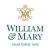 William & Mary logo featuring a stylized gold W&M insignia with a crown on top, and the text "William & Mary" in green below. The text "Chartered 1693" appears underneath the name in green.