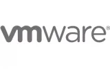 The image features the VMware logo, which consists of the stylized text "vmware" in a modern, gray font. The letters "v" and "m" are interconnected, and the text is in lowercase.